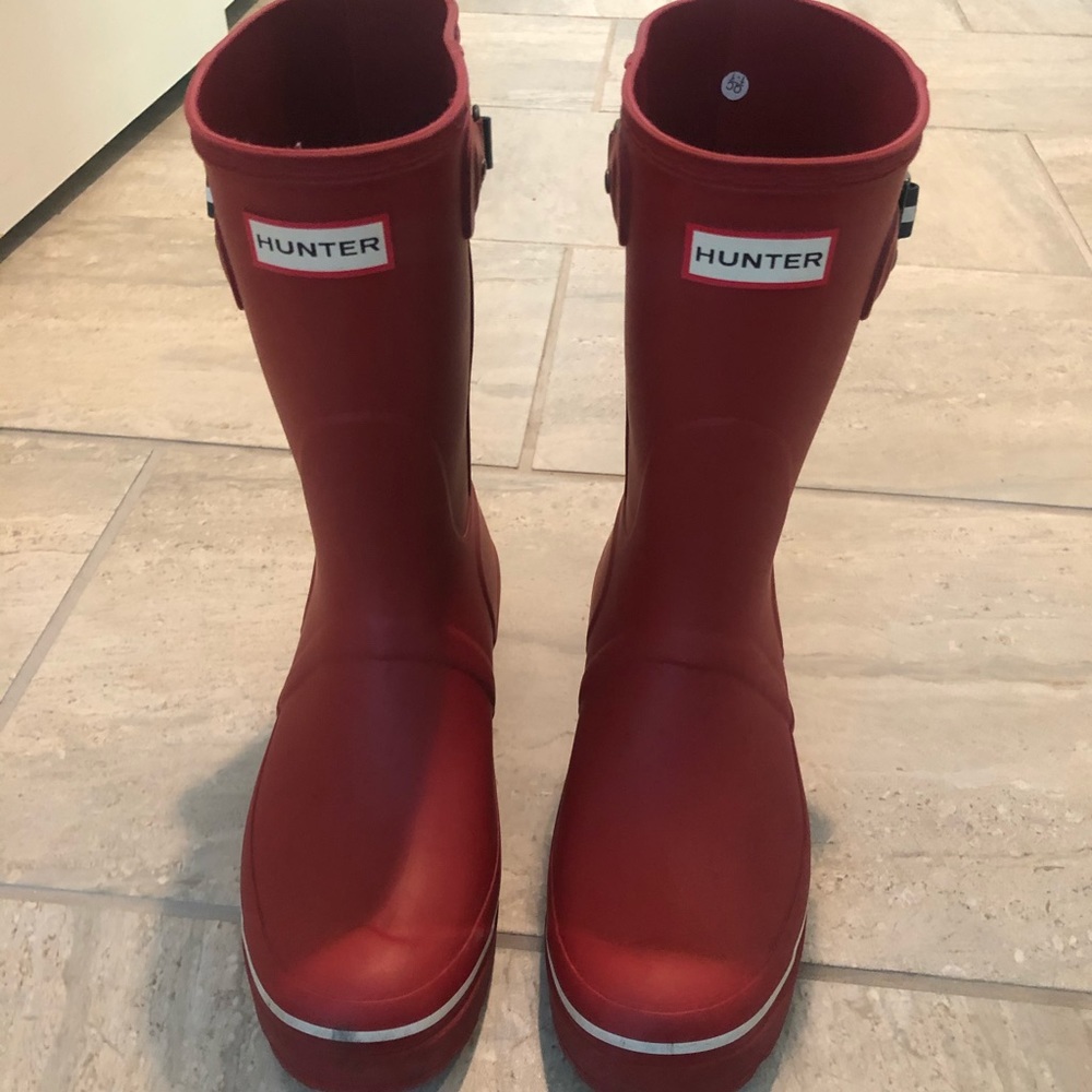 Red Hunter Rain Boots